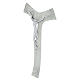 Tau cross with silver body of Christ glitter 26x18 cm s2
