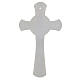 Cruz círculo purpurina ouro Cristo metal vidro Murano 34x20 cm s3