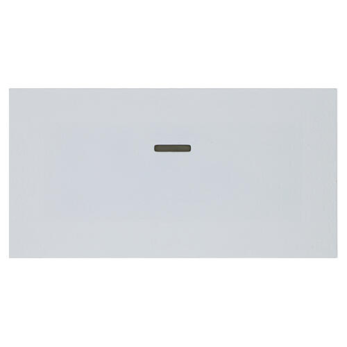 Bassorilievo Ultima Cena bilaminato argento vetro Murano 30x55 cm 3