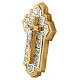 Croce 14 stazioni Via Crucis legno ulivo Betlemme 14x10 cm s3