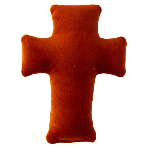 St. Francis of Assisi, fabric cross, 5.5x4 in 3