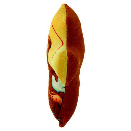 Saint Francis of Assisi fabric cross, 14x10 cm 2