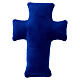 Croce in tessuto Cresima sette doni 14x10 cm s3