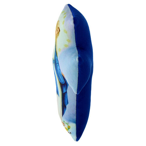 Miraculous Mary cross-shaped pillow, 14x10 cm 2