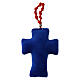 Mary Undoer of Knots Fabric Cross Decade Rosary, 10x5 cm s3