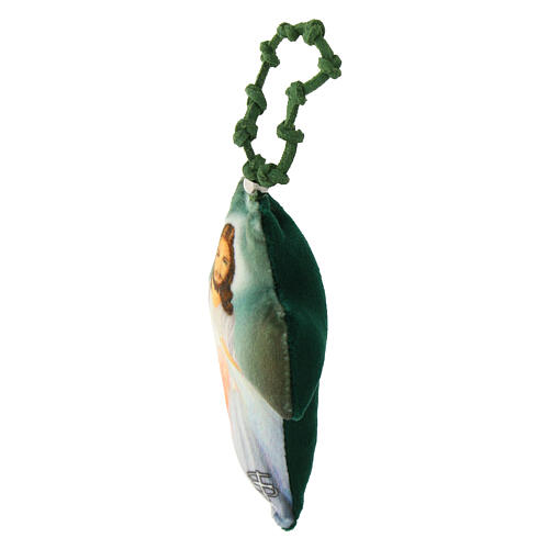 Divine Mercy fabric single decade rosary, 4x2 in 2