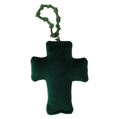 Rosario decina Divina Misericordia in tessuto 10x5 cm 3