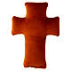 Croce Sacra Famiglia tessuto 14x10 cm s3