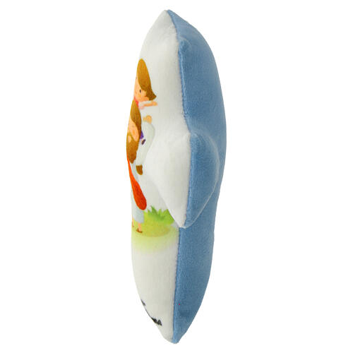 Jesus with Children, 5.5x4-inch fabric cross 2