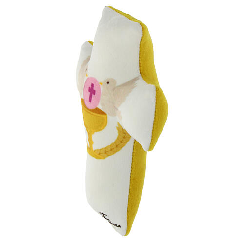 Cruz Primeira Comunhão tecido 14x10 cm 2