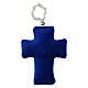 Decina madonna Medjugorje croce tessuto 10x5 cm s3