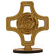 Jubilee Cross with stand 12x10 olive wood Clarisse Monastery Albano Laziale s1