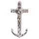 Wall Crucifix Glass Anchor with Metal Body, 16x8 cm s1