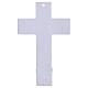 Cruz Árbol de la Vida 16x10 cm vidrio blanco purpurina y cuerpo dorado s4