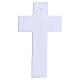 Cruz doble de vidrio de Murano cuerpo moderno estilizado 16x10 cm s4