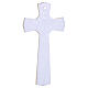 Cruz de vidrio de Murano purpurina oro murrinas coloridas cuerpo dorado 16x9 cm s4