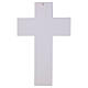 Cruz blanca decoración griega cuerpo estilizado dorado 25x16 cm s3
