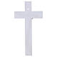 Cruz de vidrio blanco ola purpurina oro cuerpo moderno dorado 34x18 cm s4