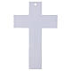 Cruz Árbol de la Vida de vidrio blanco cuerpo moderno plateado 34x22 cm s3
