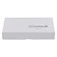 Cruz 34x20 cm doble vidrio de murano con cuerpo moderno plateado s4