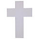 Cruz branca com decoração grega 32x22 cm corpo moderno branco s3