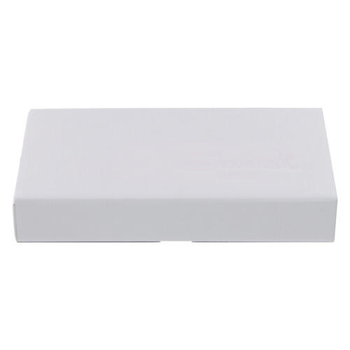 Crucifix Chemin de Croix bois et verre Christ ressuscité 38x24 cm 5