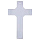 Croce cerchio Giubileo 2025 glitter corpo moderno argento 16x10 cm s4