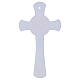 Croce cerchio decoro sole Giubileo 2025 corpo stilizzato argento 16x10 cm s4