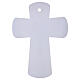 Cruz vidrio blanco Jubileo 2025 cuerpo y motivos dorados 25x20 cm s4