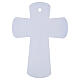 Crucifijo vidrio Jubileo 2025 purpurina y cuerpo estilizado plata 25x20 cm s4