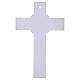 Croce cerchio 26x17 cm vetro bianco glitter oro Giubileo 2025 s4