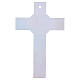 Croce cerchio in vetro di Murano decorata Giubileo 2025 25x17 cm s4