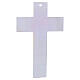 Croce in vetro bianco con decori Giubileo 2025 corpo dorato 25x17 cm s4