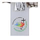 Cruz Jubileu 2025 vidro branco Cristo ressuscitado 26x17 cm s3