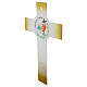 Croce in vetro glitter oro logo Giubileo 2025 47x30 cm s3