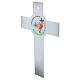 Cruz blanca con purpurina de vidrio Jubileo 2025 47x30 cm s3