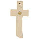 Crocifisso da parete stilizzata legno naturale Val Gardena s3