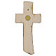 Croce in legno d'acero crocifissione Val Gardena colorato foglia oro s4