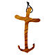 Anchor of Salvation in Italian Olive Wood Cross, 8x5 cm s1