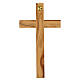 Wall cross in national olivewood, 7x4 in s3