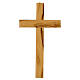 Cruz de madera de olivo nacional 18x10 cm s1