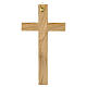 Cruz de olivo italiano cuerpo de metal 18x10 cm s3