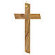 Irregular national olivewood wall cross, 7x4 in s3