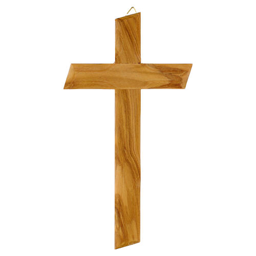 Croix en olivier national irrégulière 17x10 cm 1