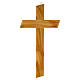 Croix en olivier national irrégulière 17x10 cm s1