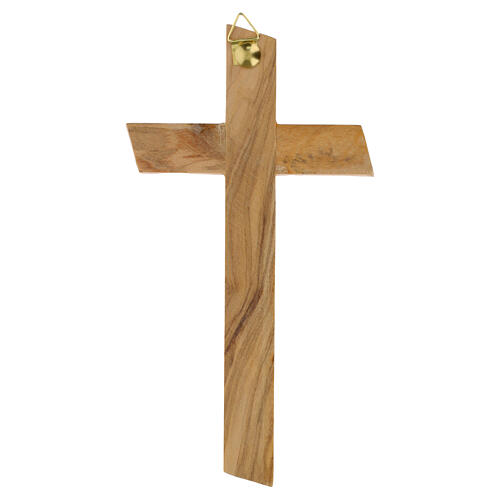 Cruz de parede em madeira de oliveira nacional 17x10 cm 3