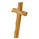 Cruz de parede em madeira de oliveira nacional 17x10 cm s2
