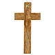 Crucifijo clásico de madera de olivo nacional 20x10 cm s3