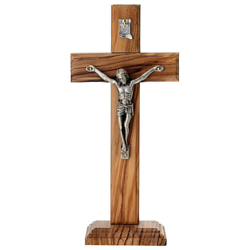 Table cross in Italian olivewood, 9x4 in 1