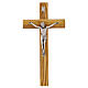 Crucifix classique en olivier italien 30x15 cm s1